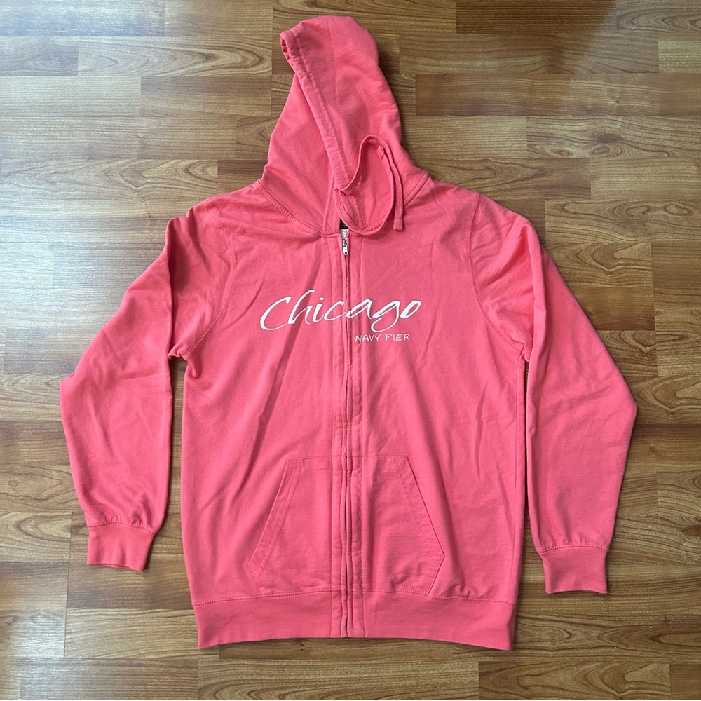 3/$20 Chicago navy pier pink hoodie